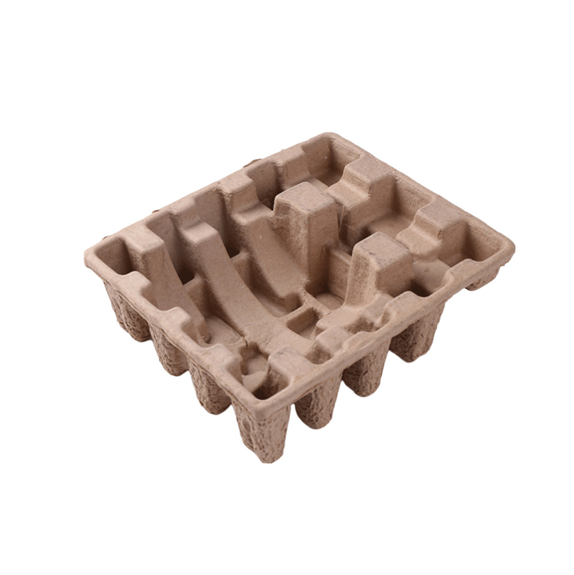 Protective packaging tray